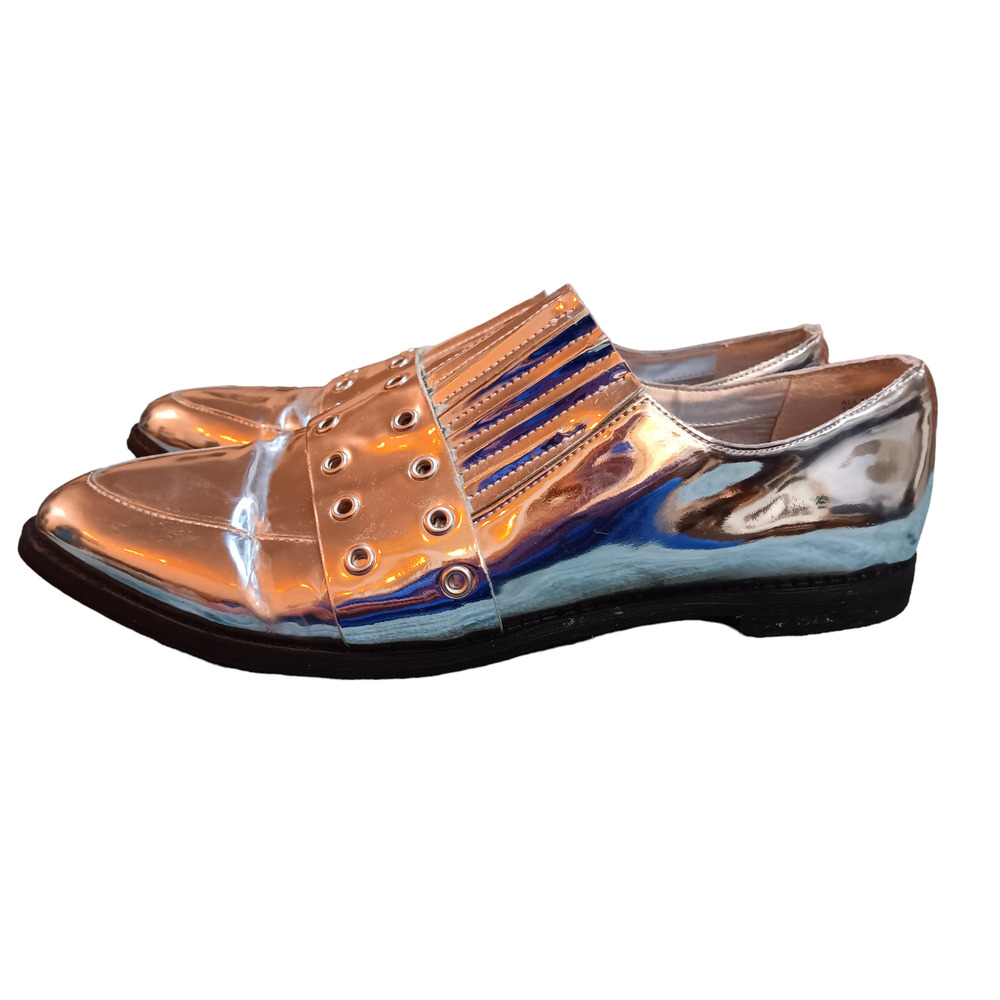 Treasure & Bond Chrome Slip-On Loafers